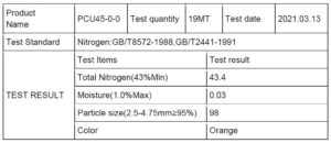 Slow Release Polymer Urea Specification