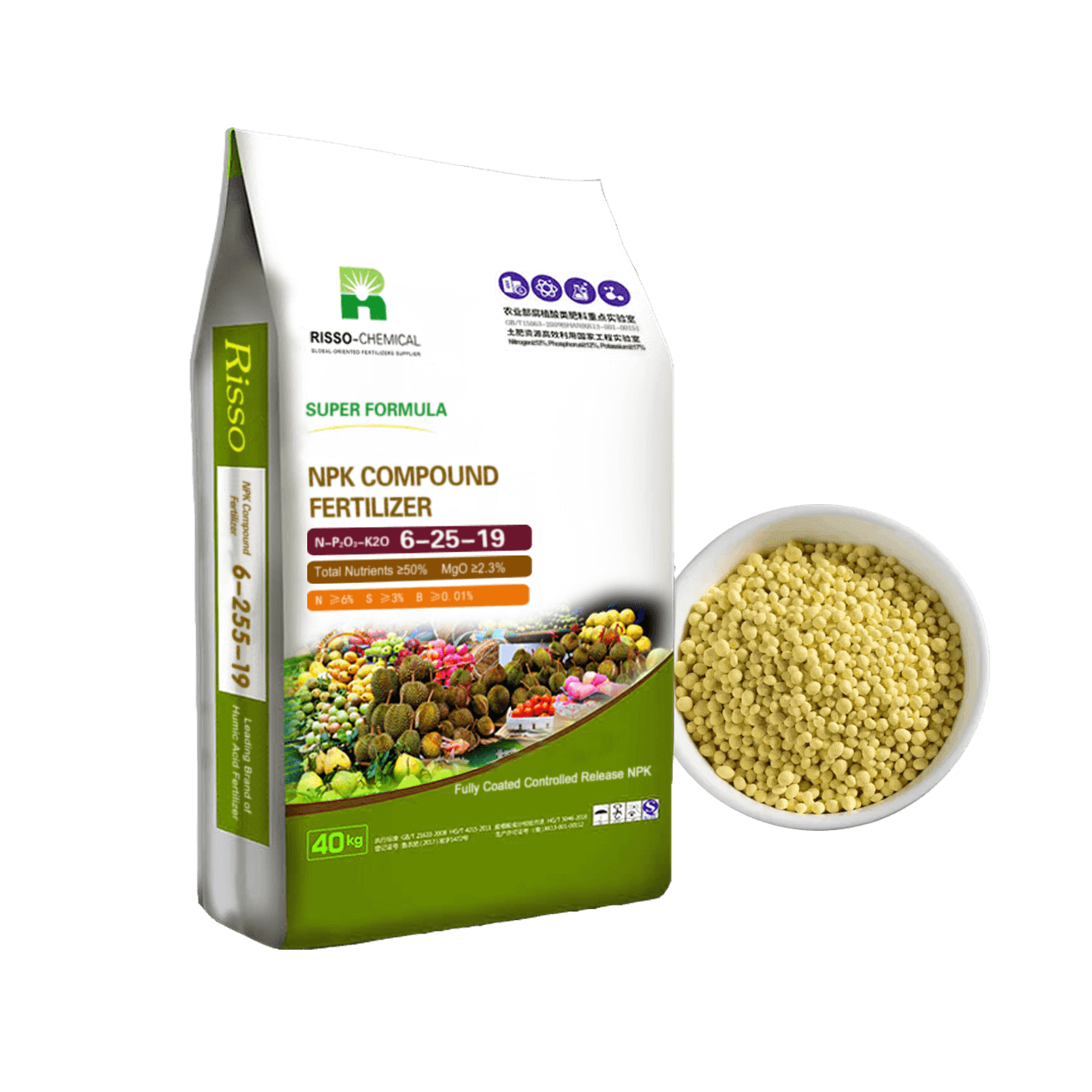 NPK 6-25-19 Controlled Release Fertilizers