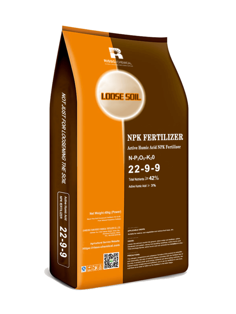 Risso's 22-9-9 Humic Acid NPK Sulfur-Based Fertilizer