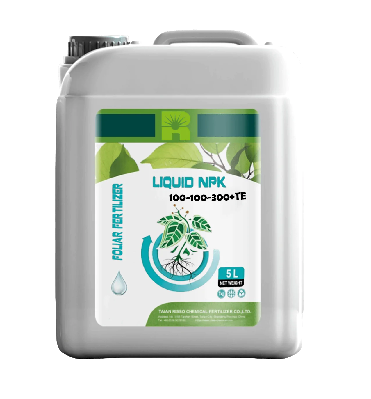 Engrais foliaire liquide NPK Risso 5 l