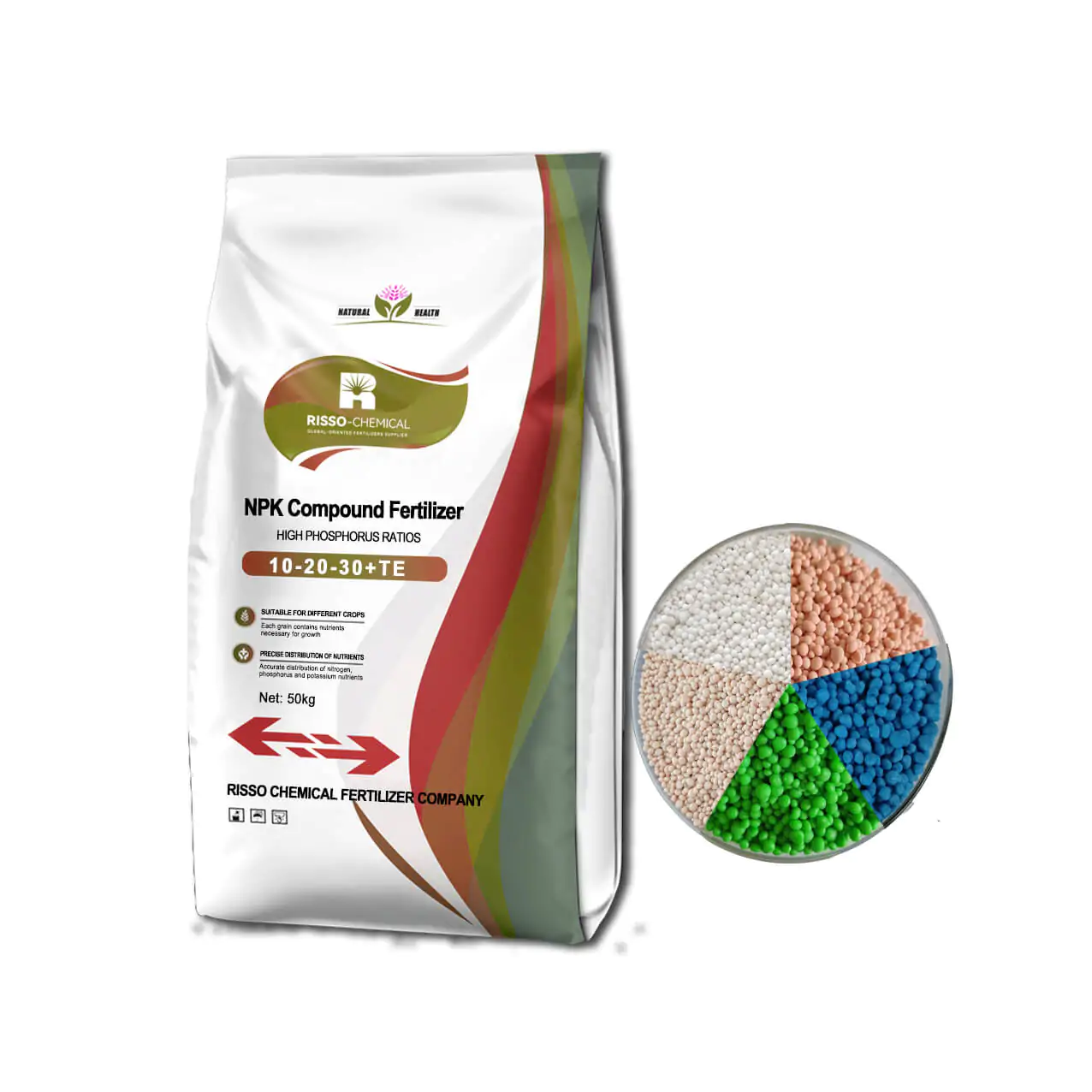 Risso's NPK 10-20-30 Altaj kalio-proporcioj