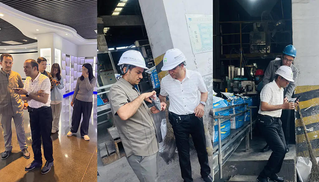 Clientes yemeníes visitan la fábrica de Risso
