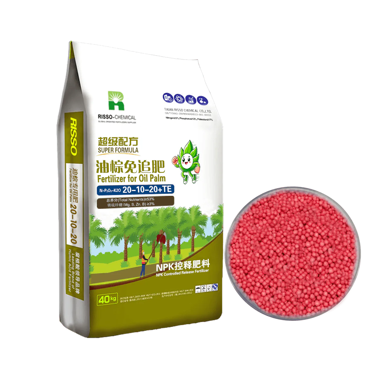 Fertilizante Risso para palma aceitera