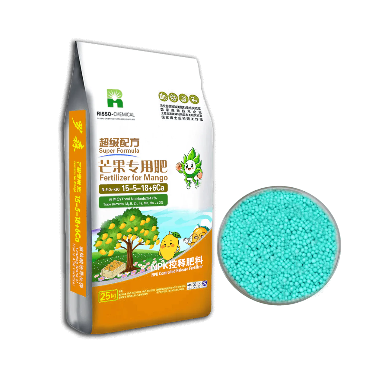 Fertilizante para mangos de Risso