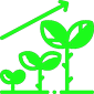 Icono de crecimiento mejorado de plantas