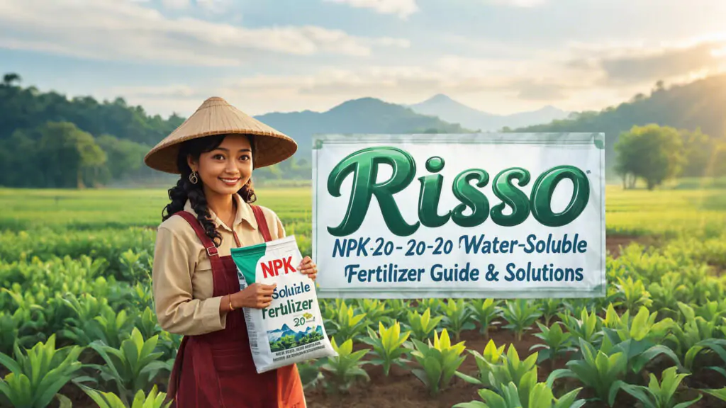 Soluciones de fertilizantes solubles en agua NPK 20-20-20