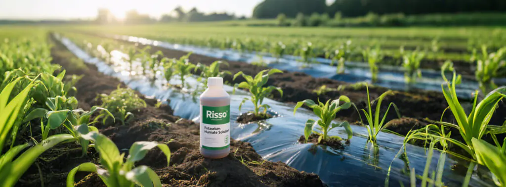 Banner de solución de humato de potasio