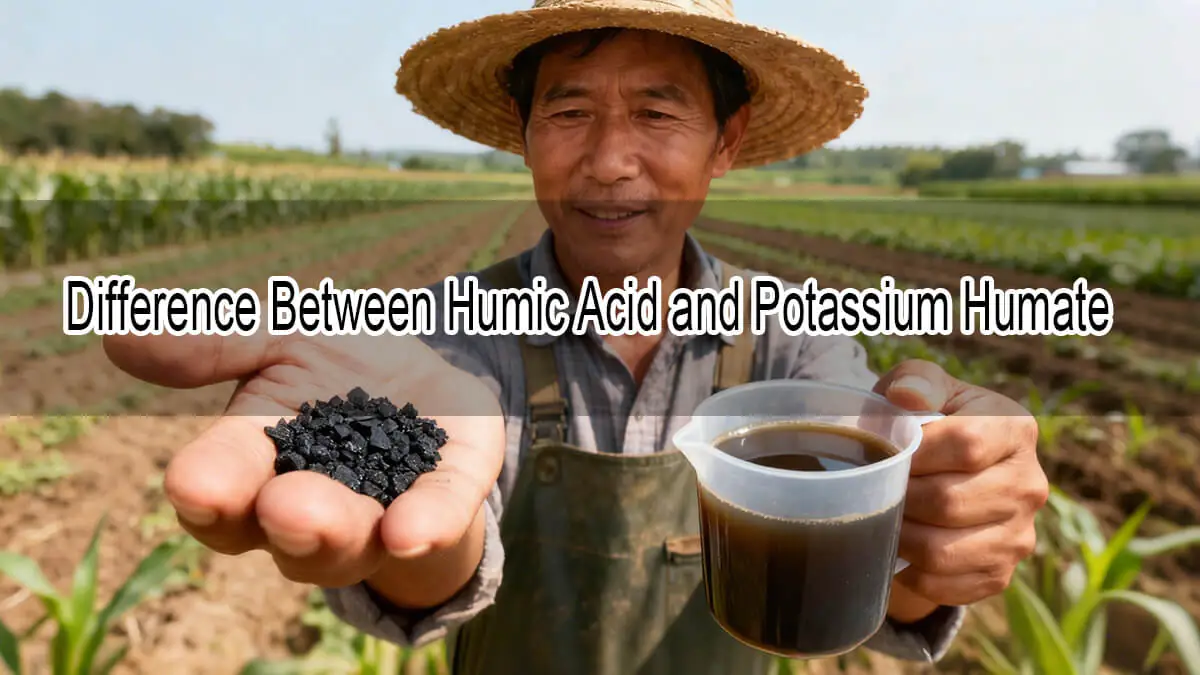 Diferencia entre ácido húmico y humato de potasio