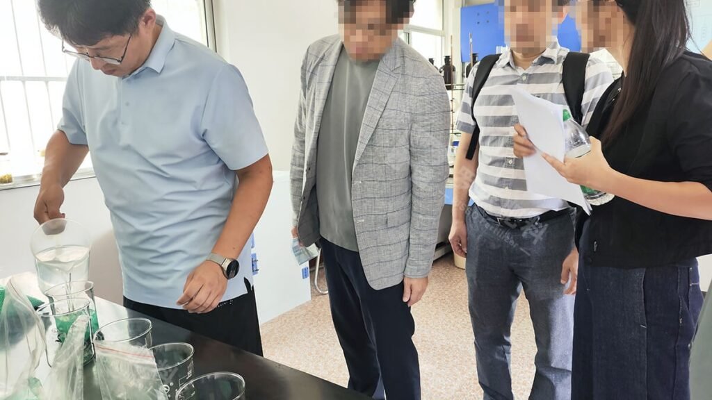 Korean-clients-observing-anti-floating-PCU-urea1.jpg