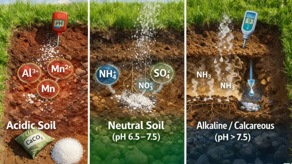 Optimized Ammonium Sulfate Application Strategies for Different Soil pH Levels