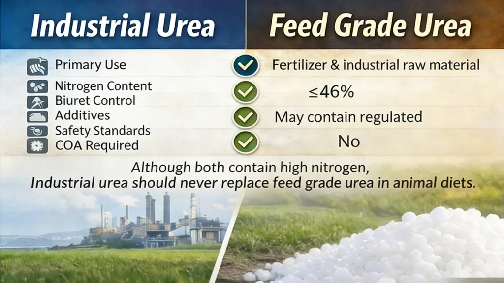 Industrial Urea vs Feed Grade Urea