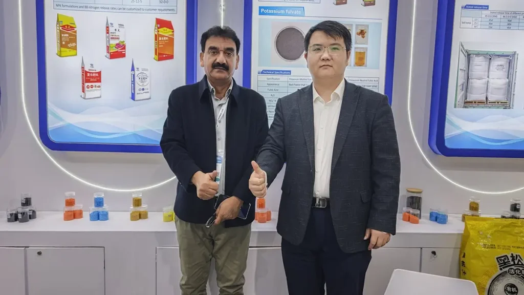 Risso NPK compound fertilizer products displayed at CAC Shanghai fertilizer show