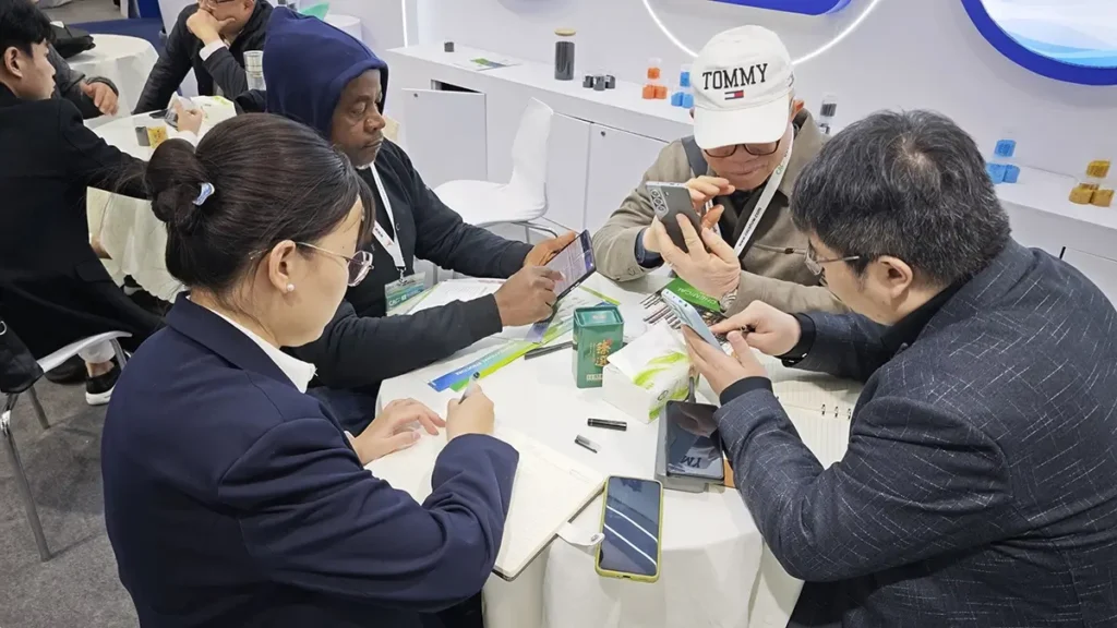 Risso team meeting international clients at CAC 2026 agrochemical exhibition in Shanghai6