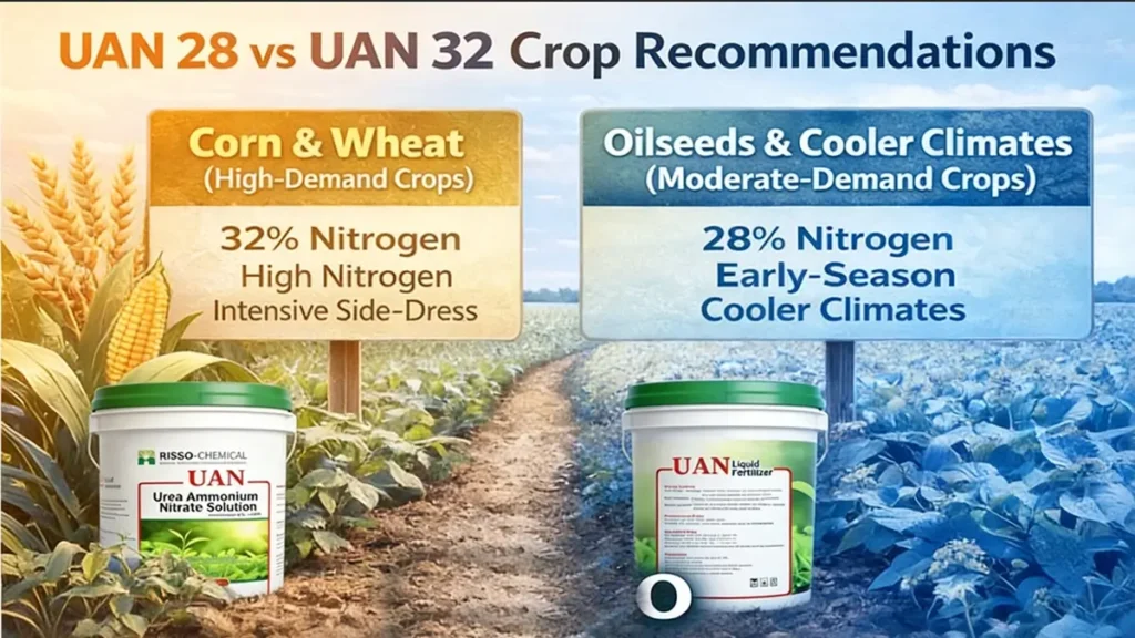 UAN 28 vs UAN 32 Crop Recommendations