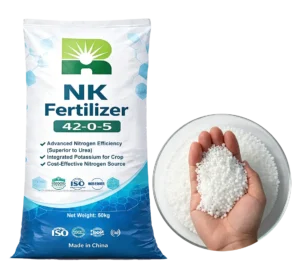 NK 42-0-5 granular fertilizer transparent urea-like nitrogen potassium fertilizer 42-0-5 for fast crop growth and agricultural use