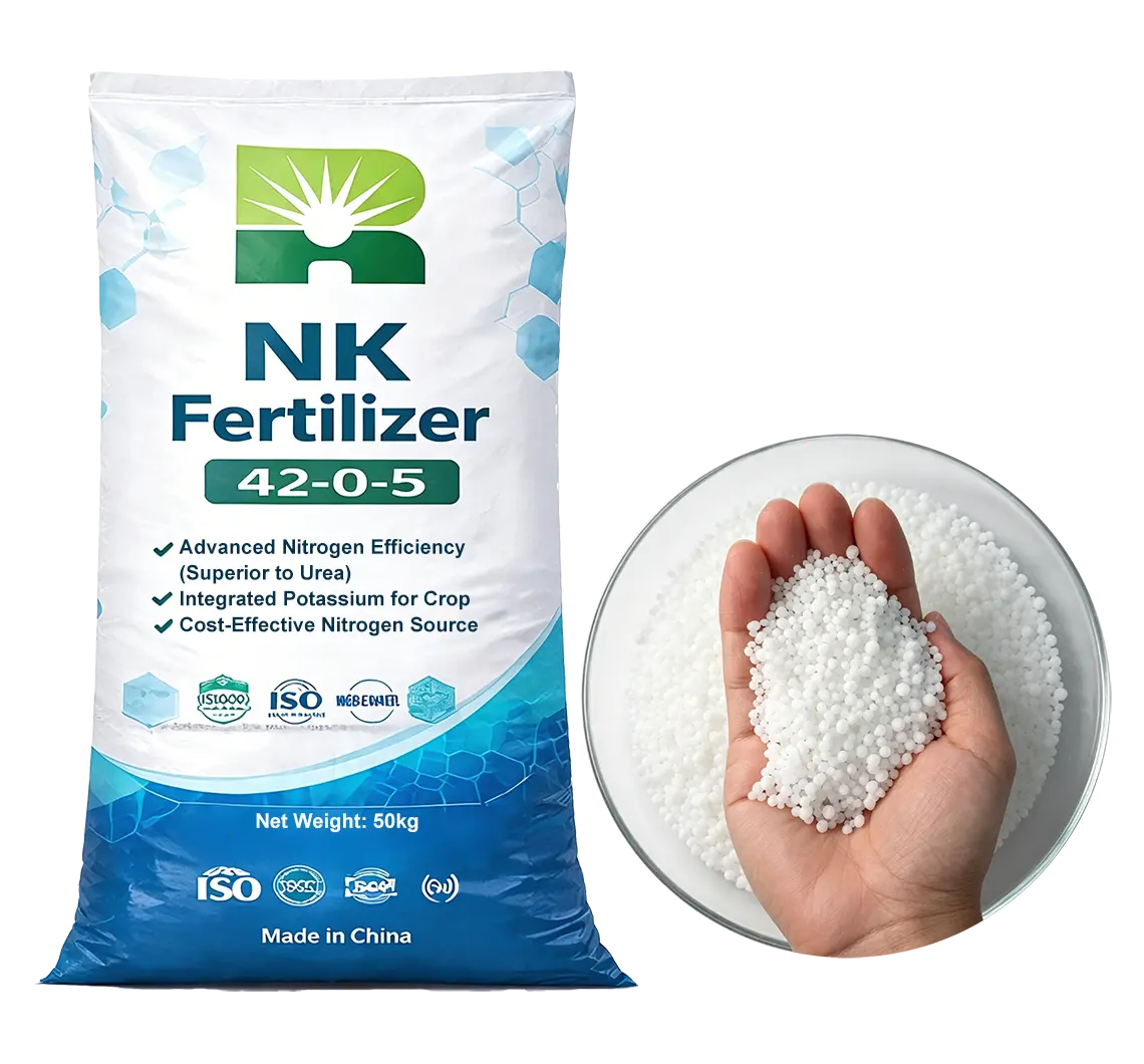 NK 42-0-5 granular fertilizer transparent urea-like nitrogen potassium fertilizer 42-0-5 for fast crop growth and agricultural use