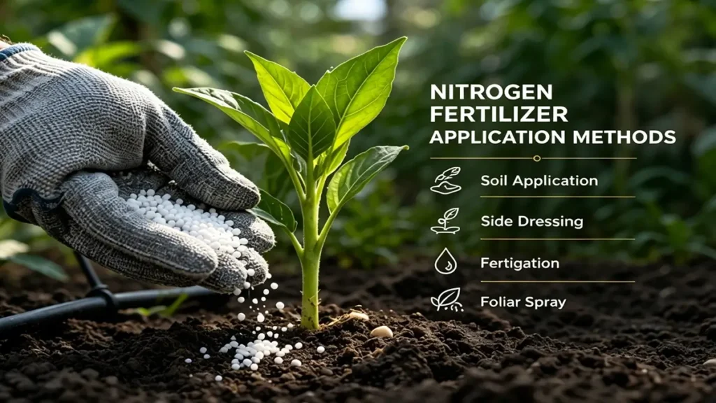 nitrogen-fertilizer-application-methods-soil-fertigation-foliar
