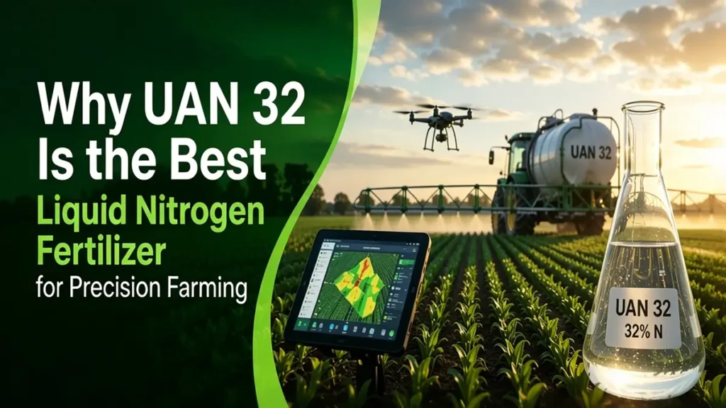 Why UAN 32 is the best liquid nitrogen fertilizer for precision farming with smart agriculture technology and high-efficiency nitrogen application