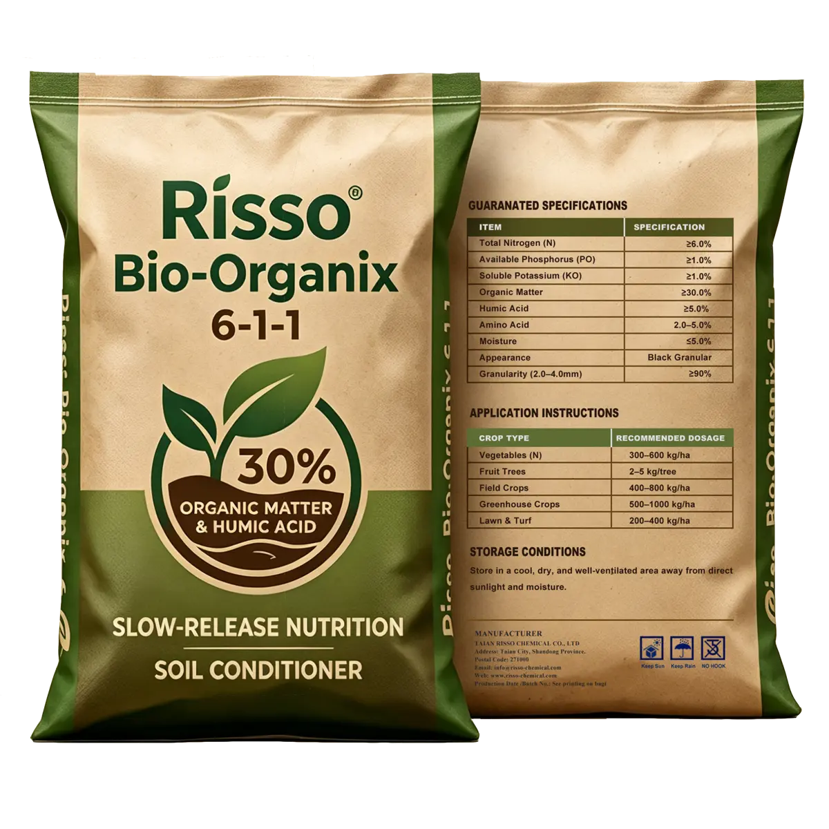 6-1-1+30% Organic Matter Fertilizer
