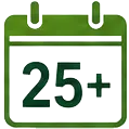 25+Years Experience icon