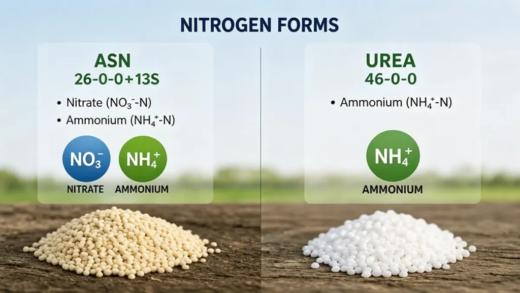 asn-26-0-0-13s-vs-urea-46-0-0-fertilizer-granules