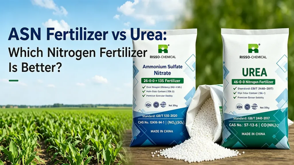 ASN fertilizer 26-0-0+13S vs urea 46-0-0 nitrogen fertilizer comparison