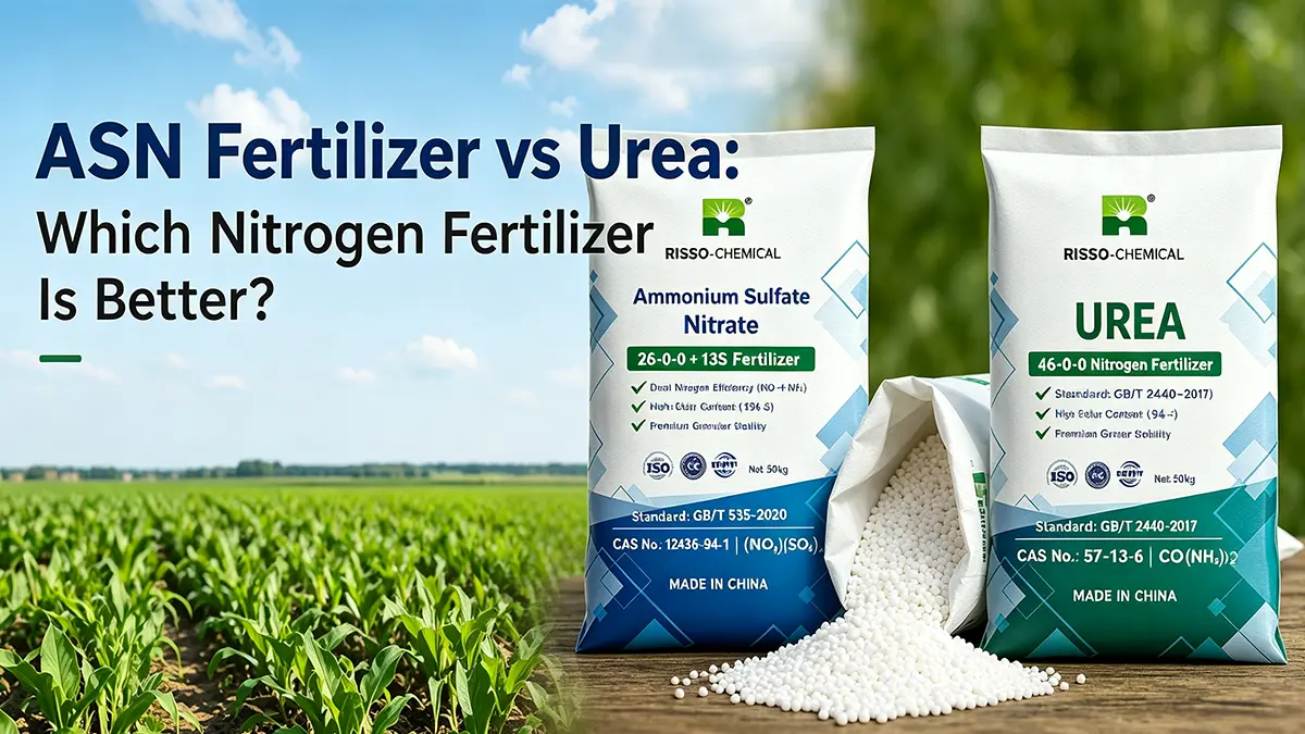 ASN fertilizer 26-0-0+13S vs urea 46-0-0 nitrogen fertilizer comparison