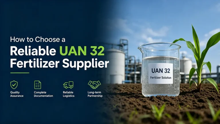 How to choose a reliable UAN 32 fertilizer supplier for quality, documentation and supply