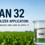 UAN 32 fertilizer application guide showing liquid nitrogen fertilizer use in modern crop production