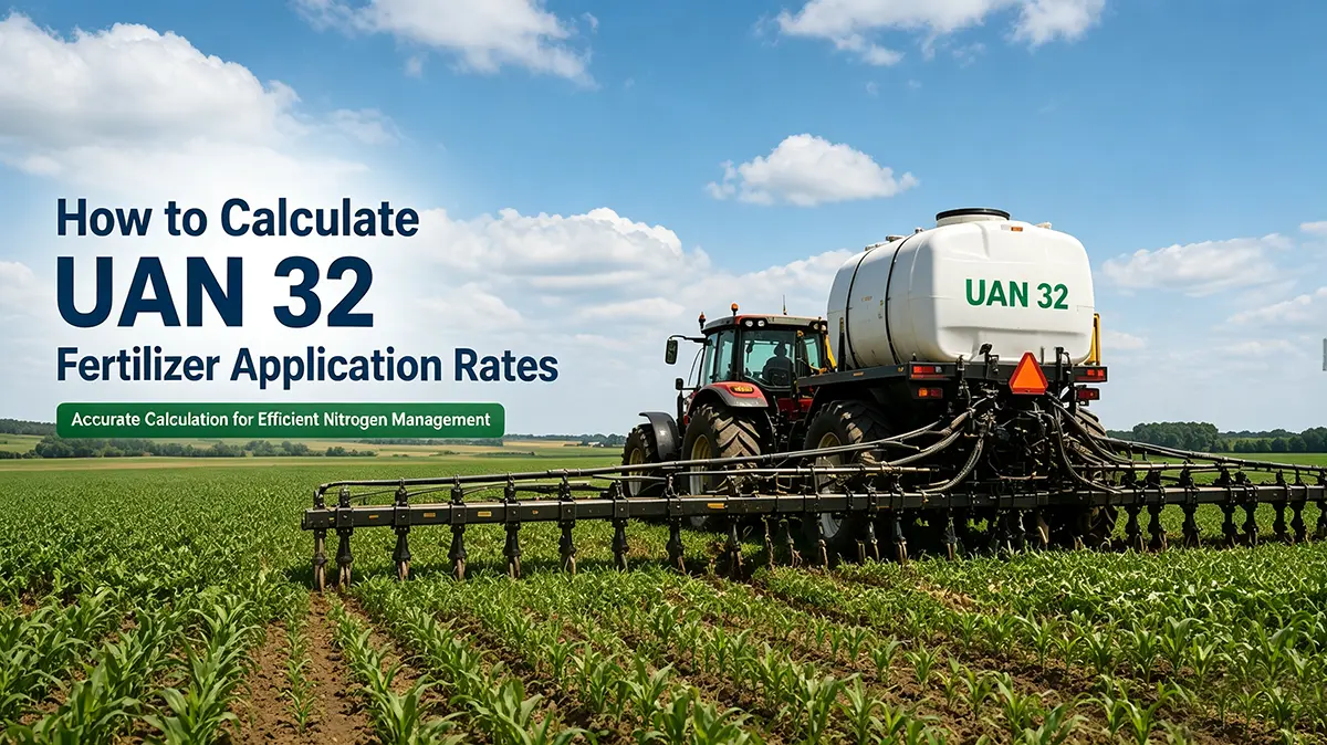 UAN 32 fertilizer application rate calculation for accurate liquid nitrogen management in modern agriculture