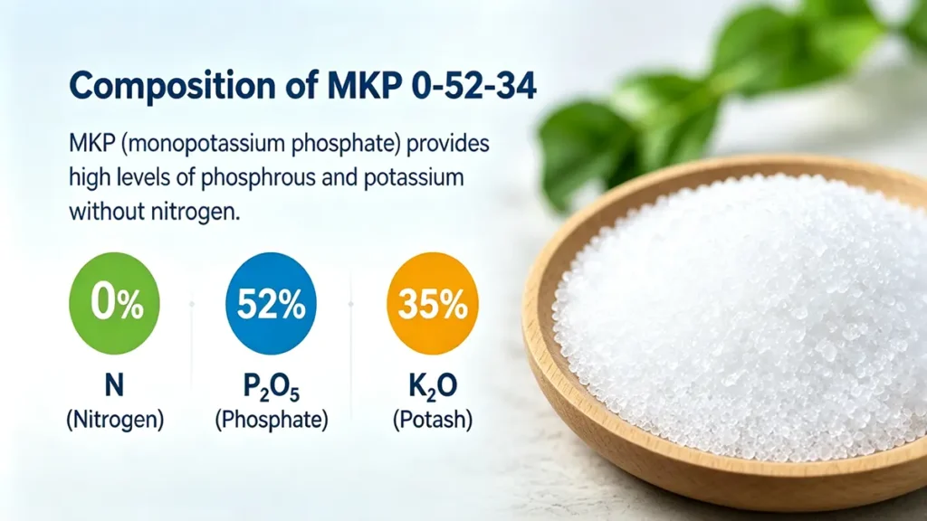 Composition of MKP 0-52-34
