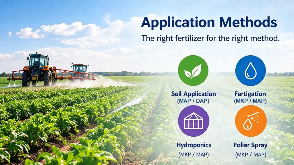 Application methods the right fertilizer for the right method