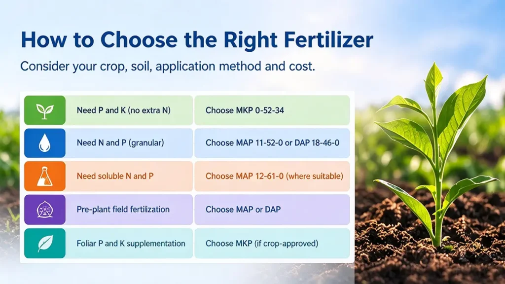 How to Choose the right fertilizer based on you crop