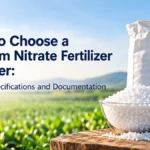 How to choose a calcium nitrate fertilizer supplier based on product quality, technical specifications, and documentation.