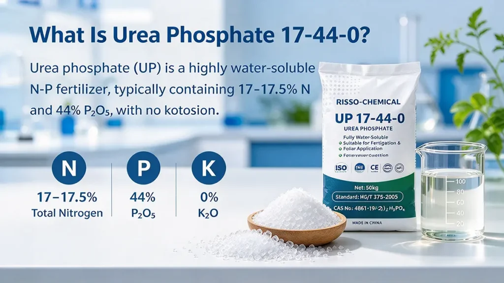Urea phosphate acidic reaction showing phosphate dissociation and low solution pH